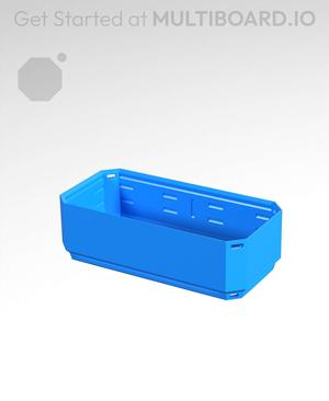 2x1x0.5 - Simple Walls - Standard Click-In Multibin Shell Extension