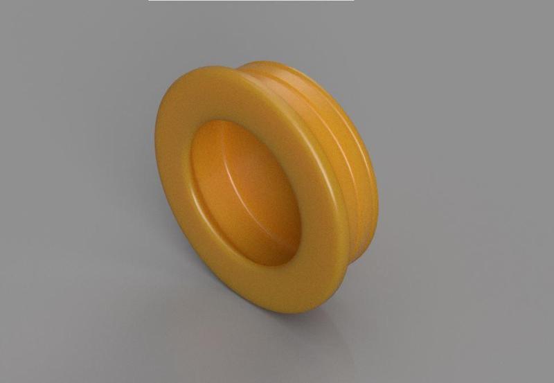 Round sliding door flush handle - Maniglia incasso tonda mm.40