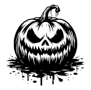 Coaster: Angry pumpkin