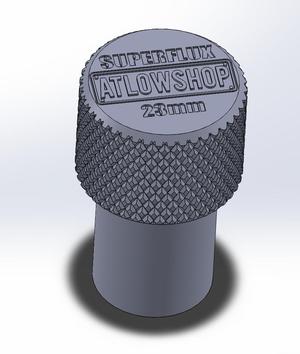 23mm Low Profile Superflux Knurled Hand Wrench