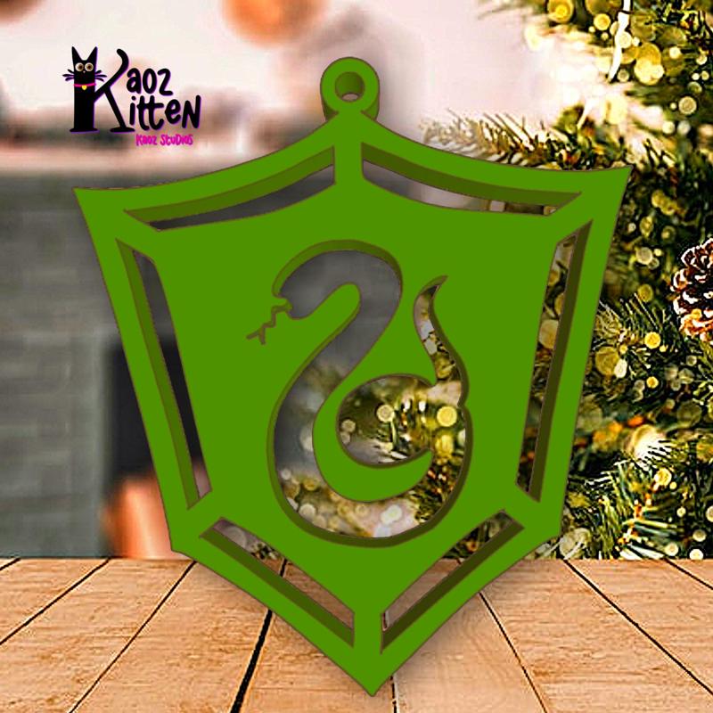 slitherin ornament harry potter house crest decor