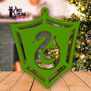slitherin ornament harry potter house crest decor
