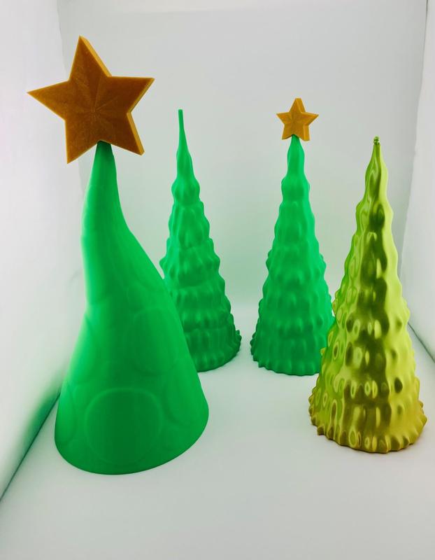 3 Christmas Decor Trees Set -Vase Mode