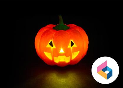 Foldable jack O lantern - Carved face V 1.1