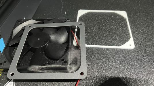 120mm fan frame for mesh distance