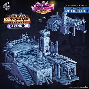 Blacksmiths Structure (Pre-Supported) - Terrain Essentials | Cast n Play