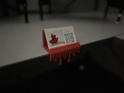 Super Spooky Dripping Blood Business Card Holder for Desk
