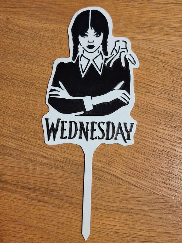 Wednesday cake topper