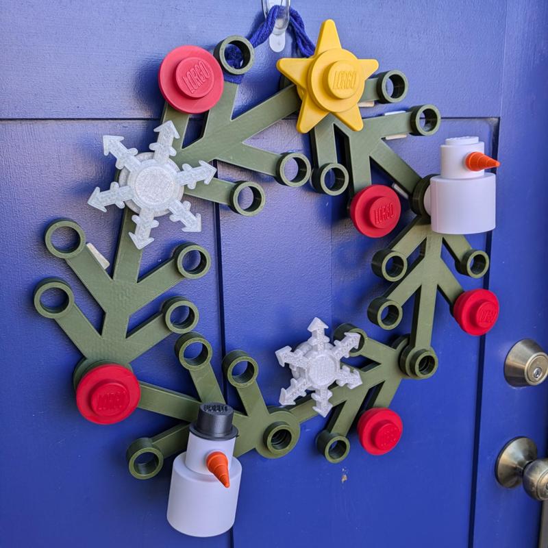 Winter "Lorgo" Wreath Accessories (lego-like)