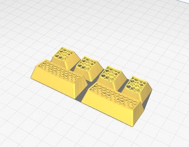 WASD, Shift, Ctrl keycaps