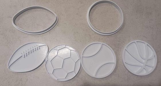 Ball Cookie cutters and Stamps