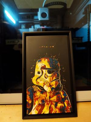 Stormtrooper Soldier HueForge Frame 113x200