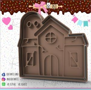 Cortante para galletitas ¨CASTILLO DE DRACULA¨. Drácula Castle, Halloween cookie cutter