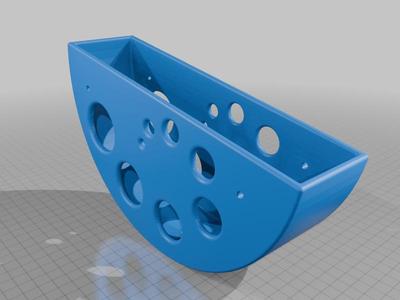 Disc golf cart double putter holder