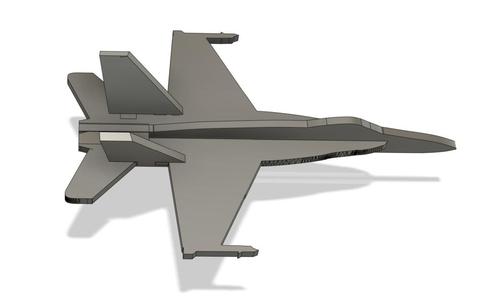 F-18 flat panel (kit card) - Canadian A model meant to go on 1/4" stick