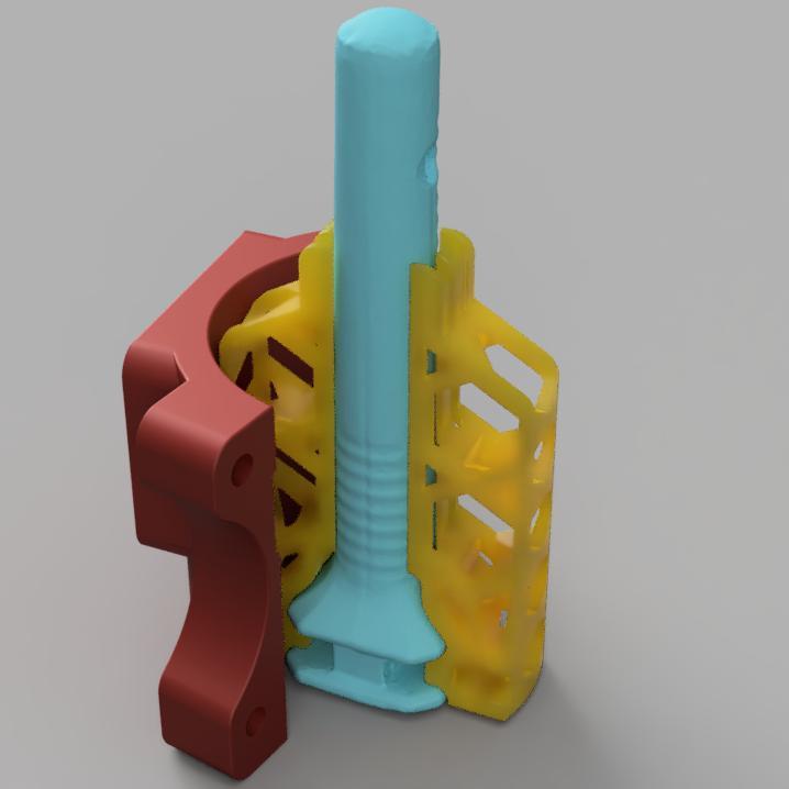 55mm Motor Holder for Hot Stick Knife Blade - Compatible with MPCNC and Foam Cutting Tools