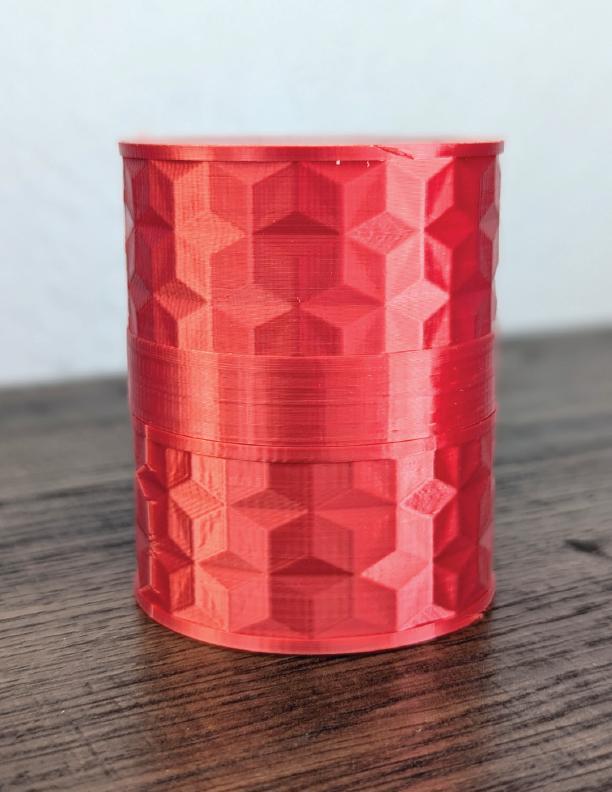 Geodesic Twist Container 2 parts. Ready to print.