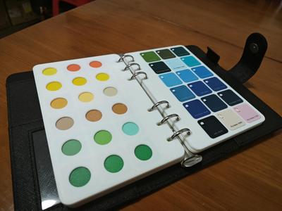 Swatch Display Board (Binder) with loose-leaf pages for filament samples