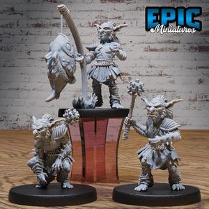Classic Goblin Set / Male Goblinoid / Evil Ogre / Green Skin Army Soldier / Siege Servant
