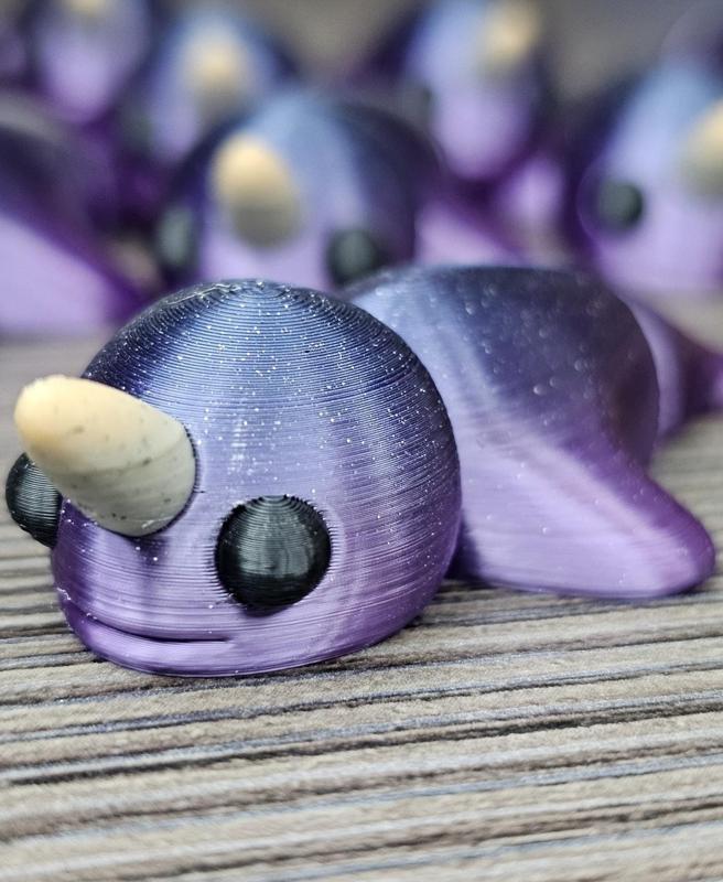 Mini-Monster #6 Baby Narwhal Flexi Articulated