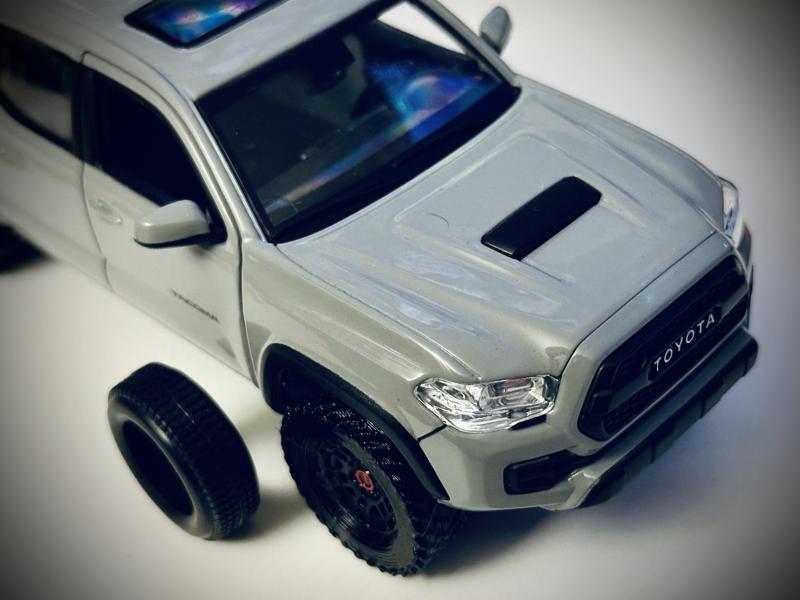 All Terrain Tires for Toyota Tacoma Model (Maisto 1/27 Scale)