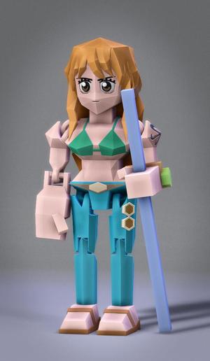 Low Poly Flexi Nami