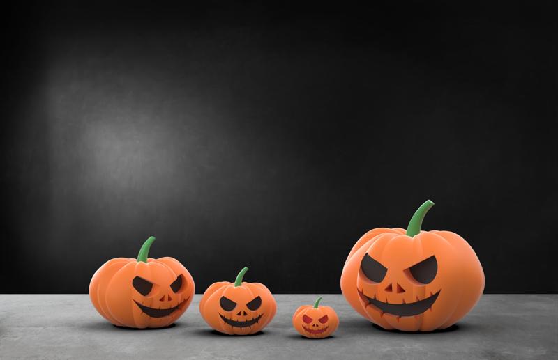Halloween Pumpkin - Set of 4