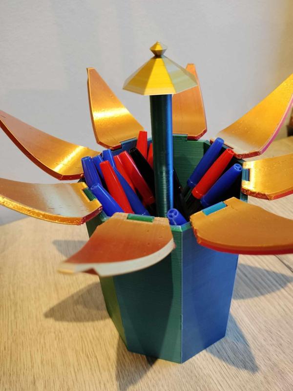 Blossoming Pencil Cup and Case