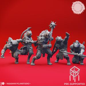 Gnoll Warband - Tabletop Miniatures (Pre-Supported)