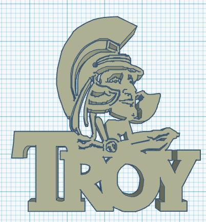 Troy University desk decoration