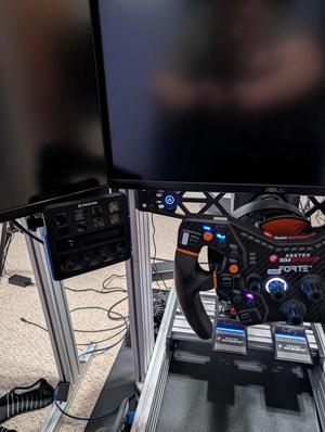 Stream Deck + 8020 Aluminum Profile Mount For Sim Racing