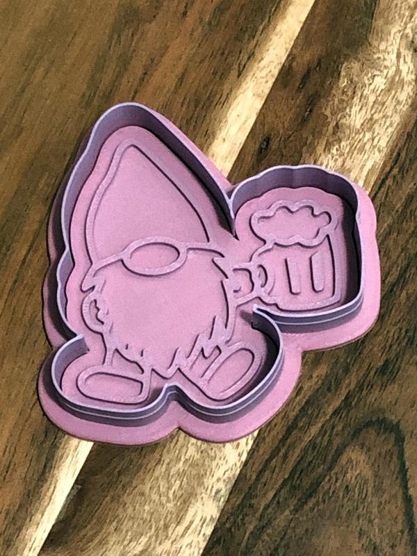 Leprechaun Gnome Beer Cookie Cutters and Stamps