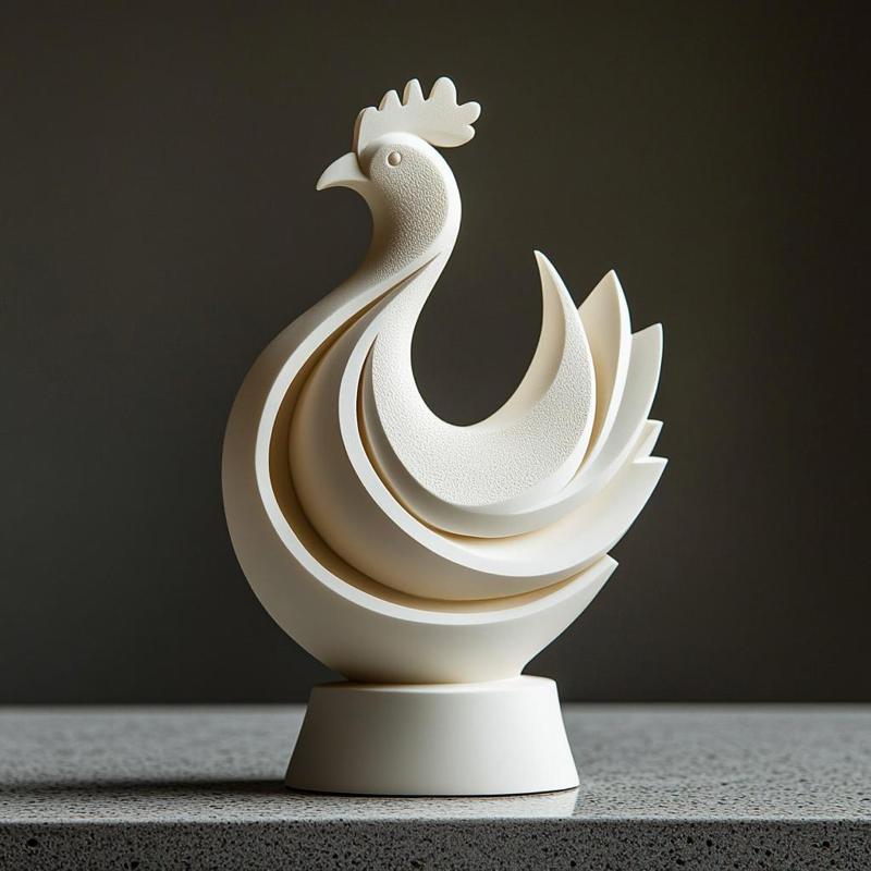 Handcrafted Rooster Statue – Beautiful Home Decor