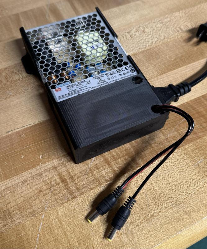 Meanwell LRS-100 Terminal Cover and Mount