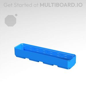 4x1x0.5 - Simple Walls - Universal Click-In Multibin Shell Extension