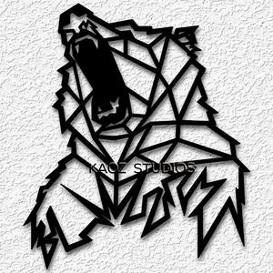 bear wall art grizzly wall decor animal decoration