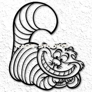 Cheshire Cat wall art Alice in Wonderland wall decor disney fanart