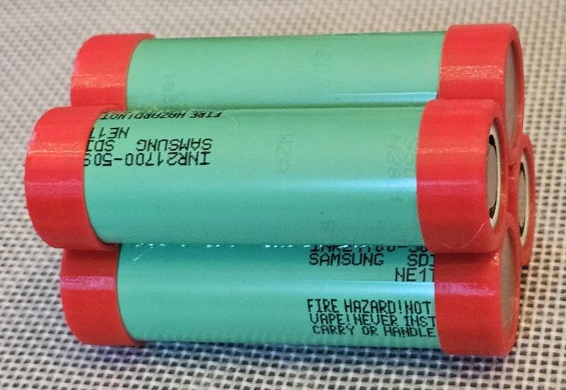 li-ion battery pack end cap