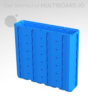 4x1x3.5 - Topped Multipoint Rail - Multibin Shell