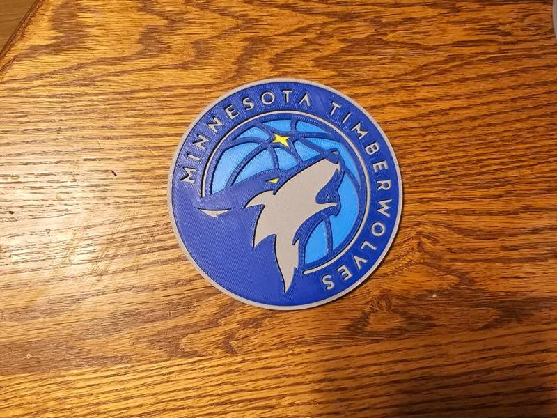 Minnesota Timberwolves Coaster set and Holder