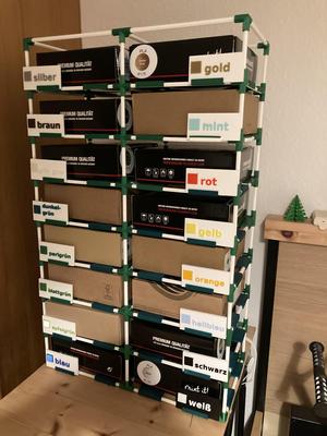 Modular Stick-Based Shelf System