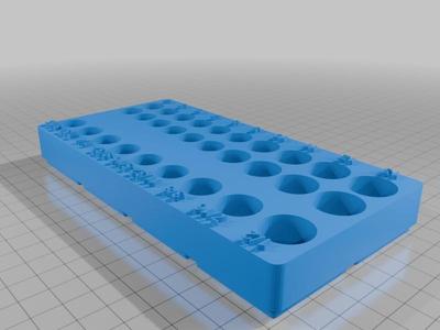 Gridfinity 1/4" Socket Bin