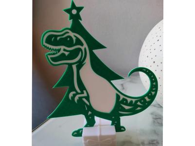 T-rex christmas tree - christmas decoration