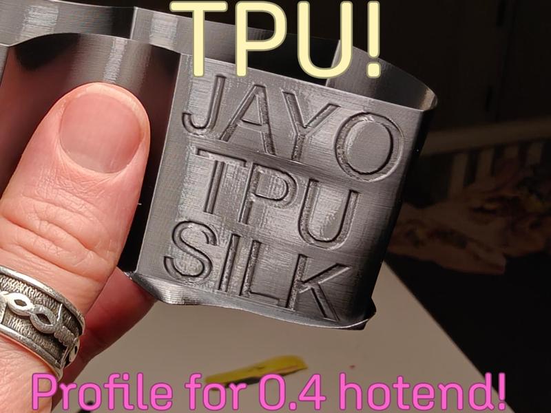 JAYO (Sunlu) Silk TPU - profile for 0.4 mm hotend