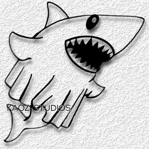 ghost shark wall art funny halloween decoration