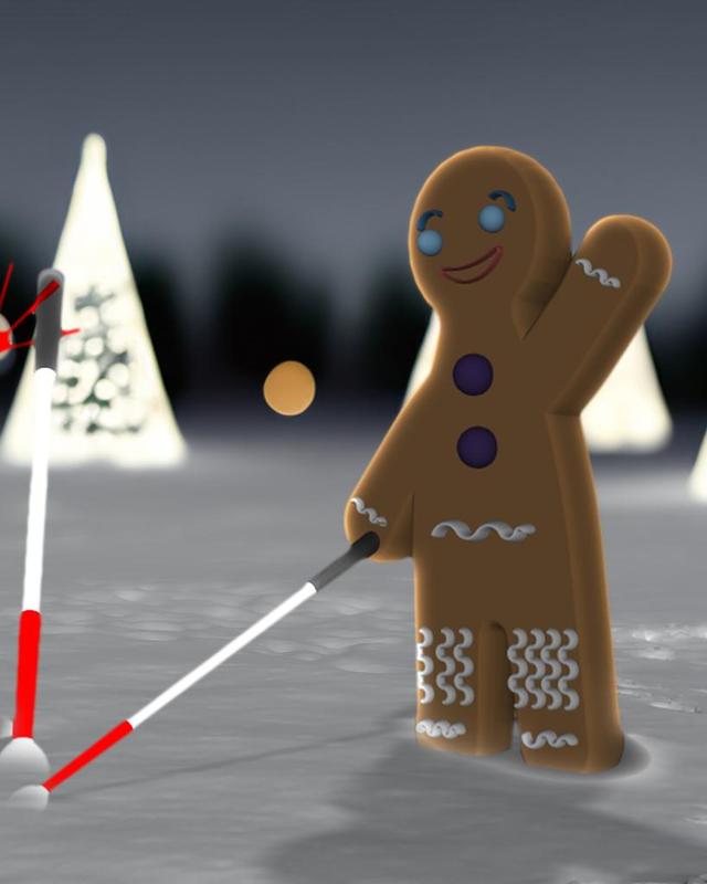 BLIND GINGERBREAD MAN