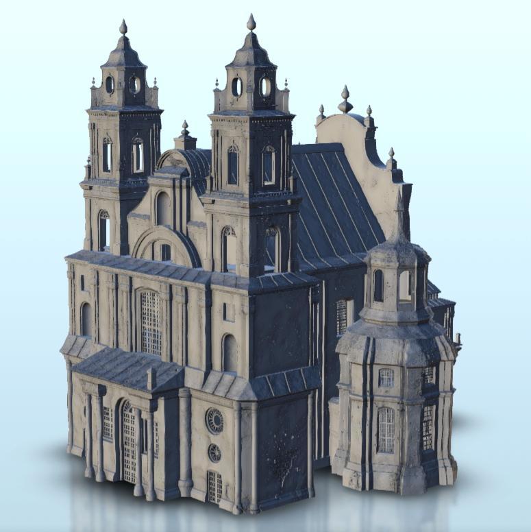 Baroque cathedrale - Architecture Urban Scenery Modern WWII Napoleonic War of the Rose