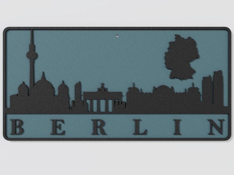 Wall Plate Skyline - Berlin