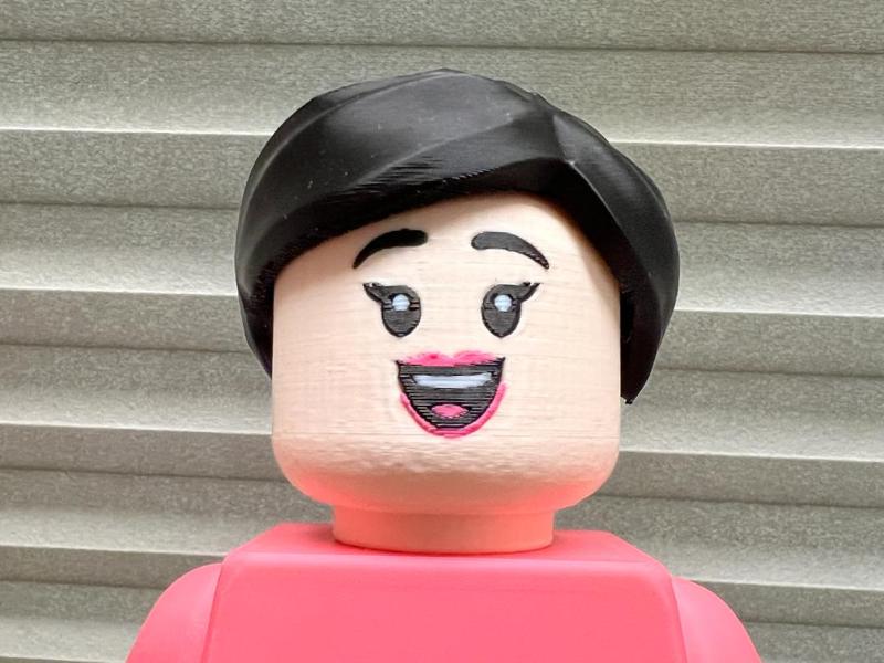 Big Brick * Female Teen Face with Smile
