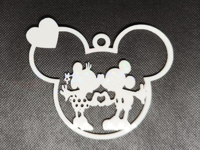 Christmas tree ornament Mickey Minnie Mouse